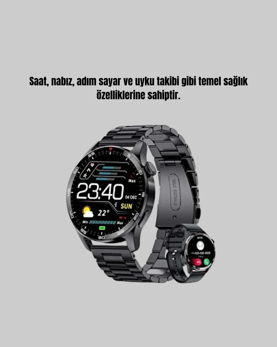 Bluetooth Akıllı Saat – Nabız, Adım Sayar, Uyku Takibi ve Spor Modlarıyla Akıllı Yaşam Asistanı