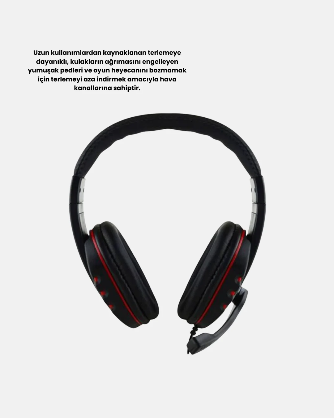 Rahat ve Dayanıklı Mikrofonlu Oyun Kulaklığı – Stereo Ses, Ayarlanabilir Kafa Bandı