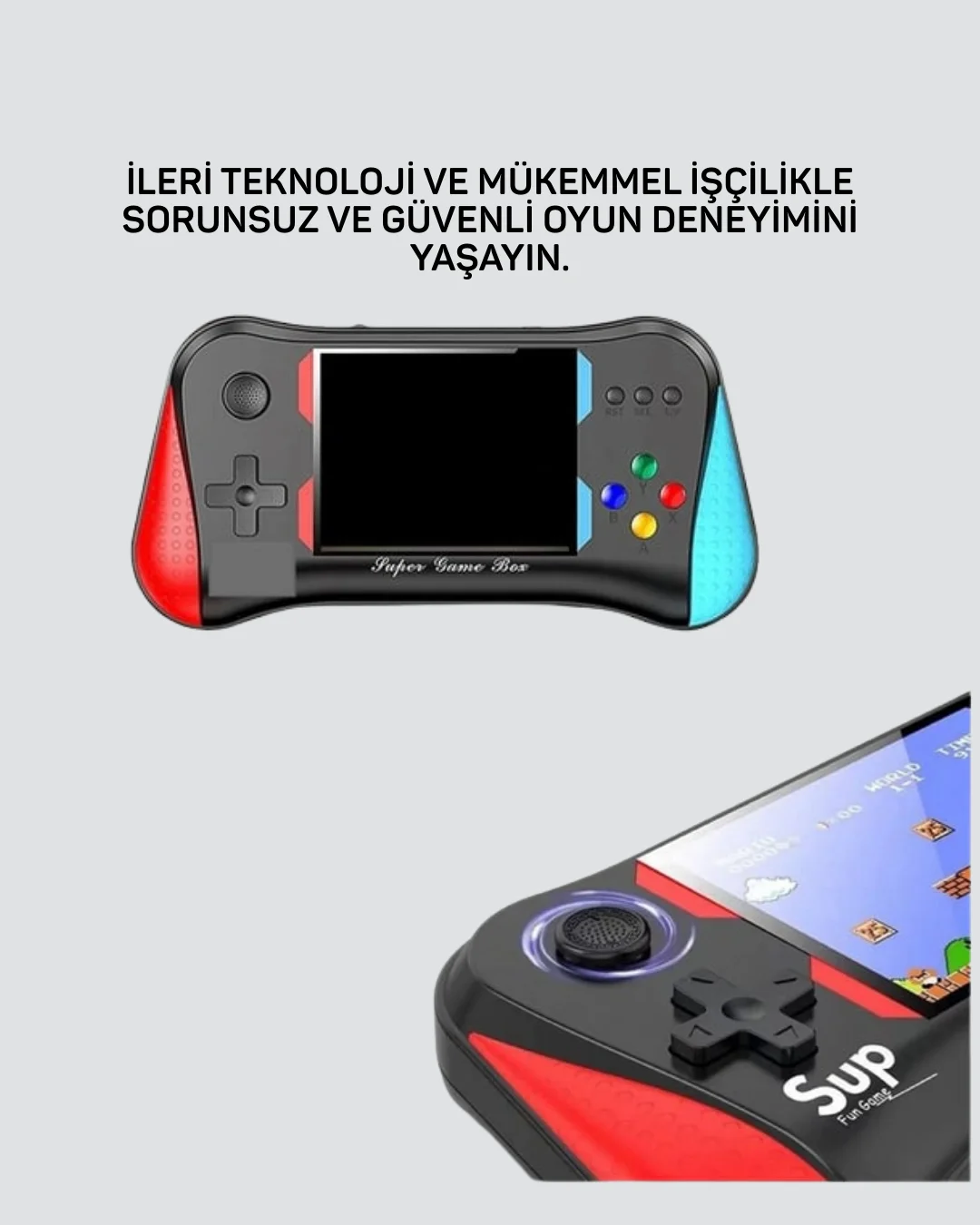 Taşınabilir Oyun Konsolu – 3,5" Ekranlı ve 500 Oyunlu