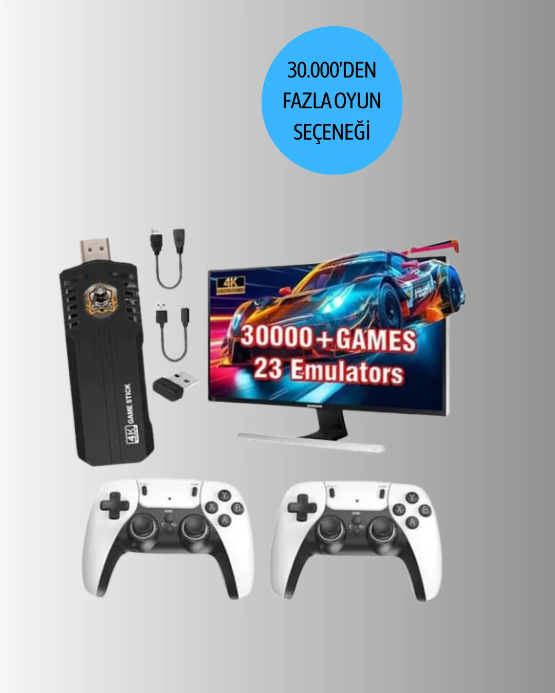 Kablosuz Retro Oyun Konsolu – Binlerce Oyun ve HD Görüntü ile Keyifli Oyun Deneyimi