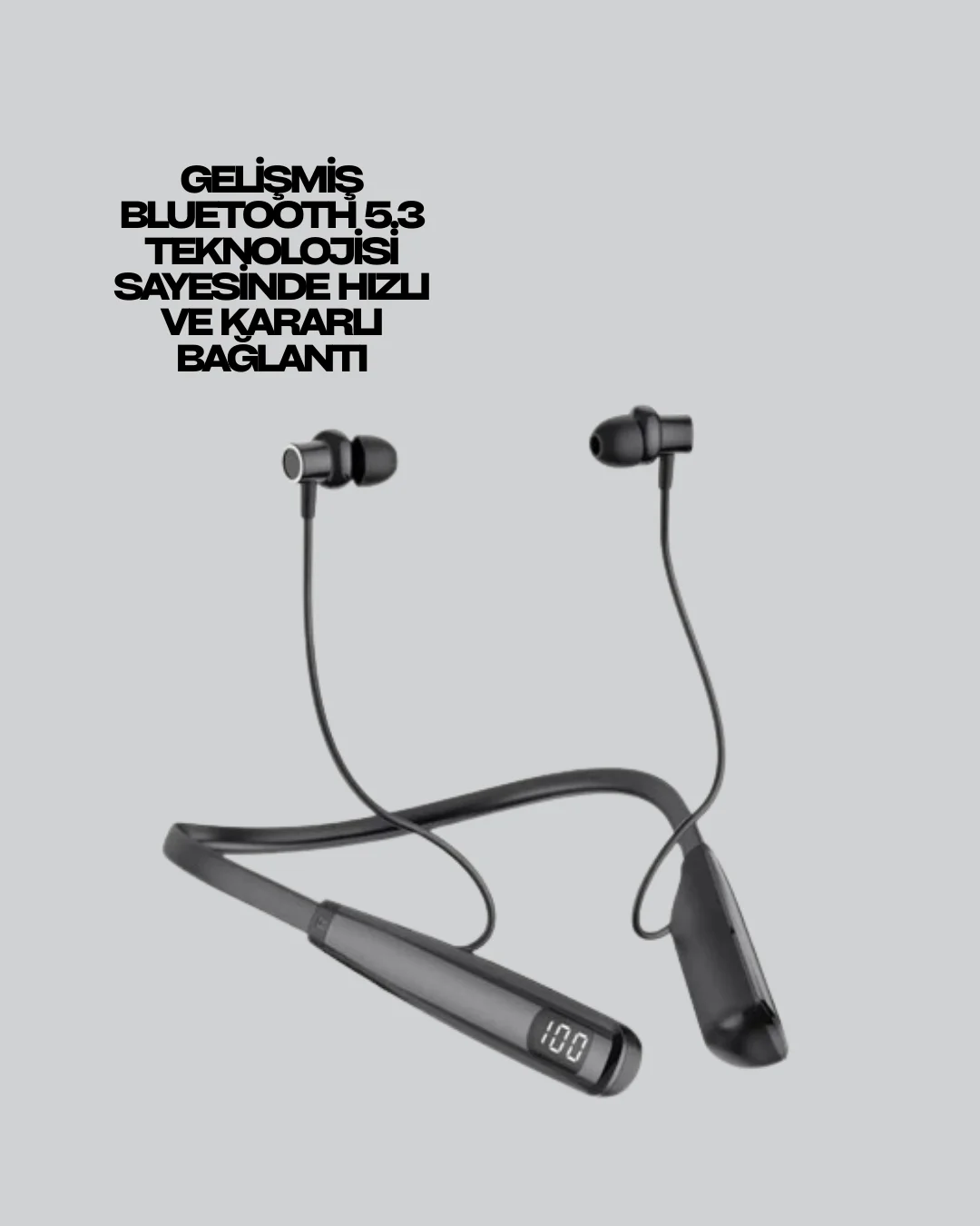 Uzun Süreli Kullanım Boyun Askılı Kablosuz Kulaklık – Hızlı Şarj, Ergonomik Tasarım