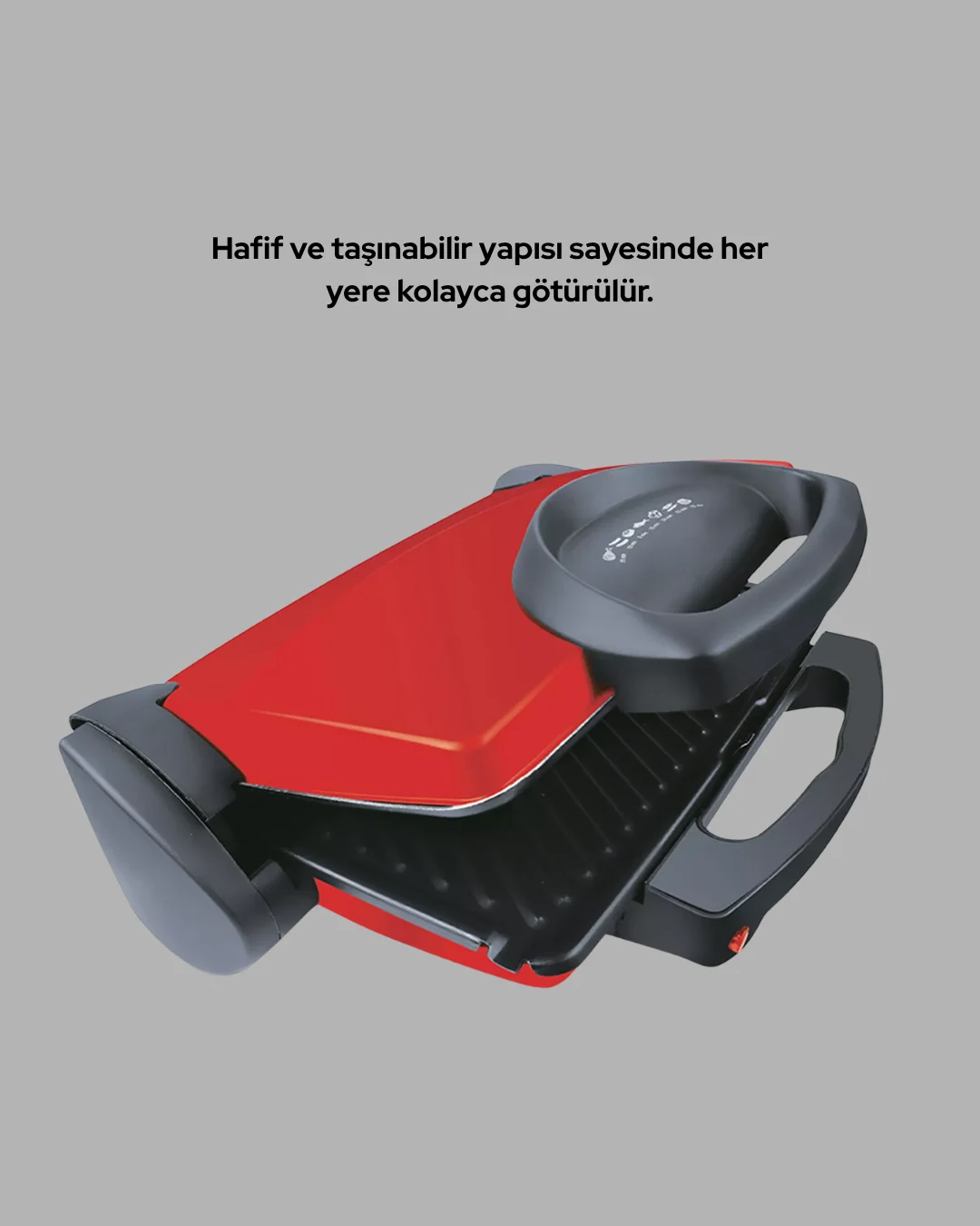 Profesyonel 2000W Tost Makinesi – Ayarlanabilir Termostat ve Çıkarılabilir Plaka