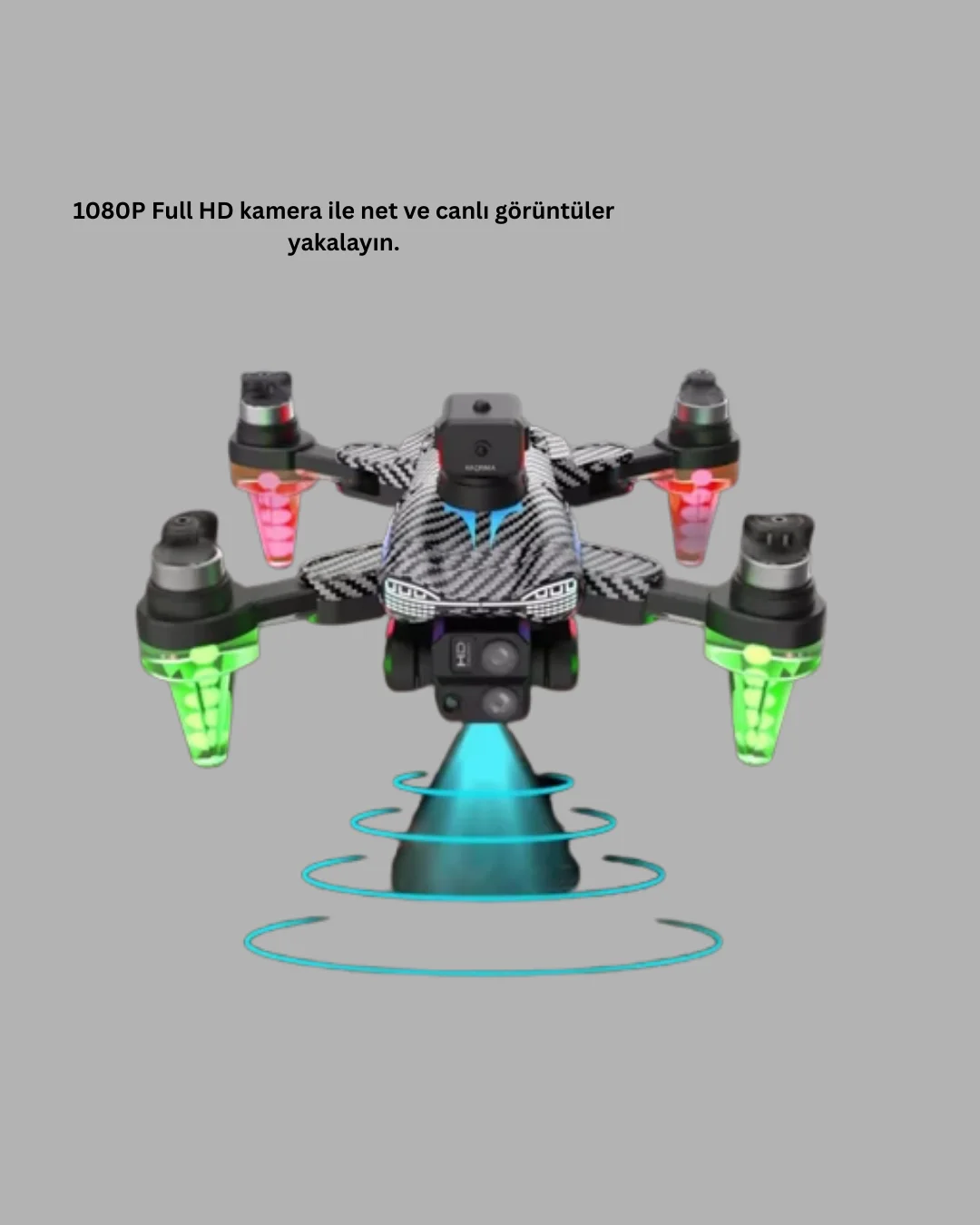 1080P Kameralı Drone Katlanabilir Tasarım Kolay Kullanım