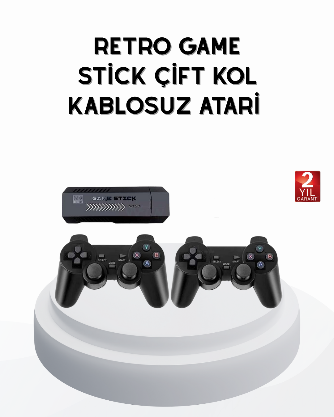 Taşınabilir Kablosuz Oyun Konsolu 2.4G TV Destekli Kompakt Gövde