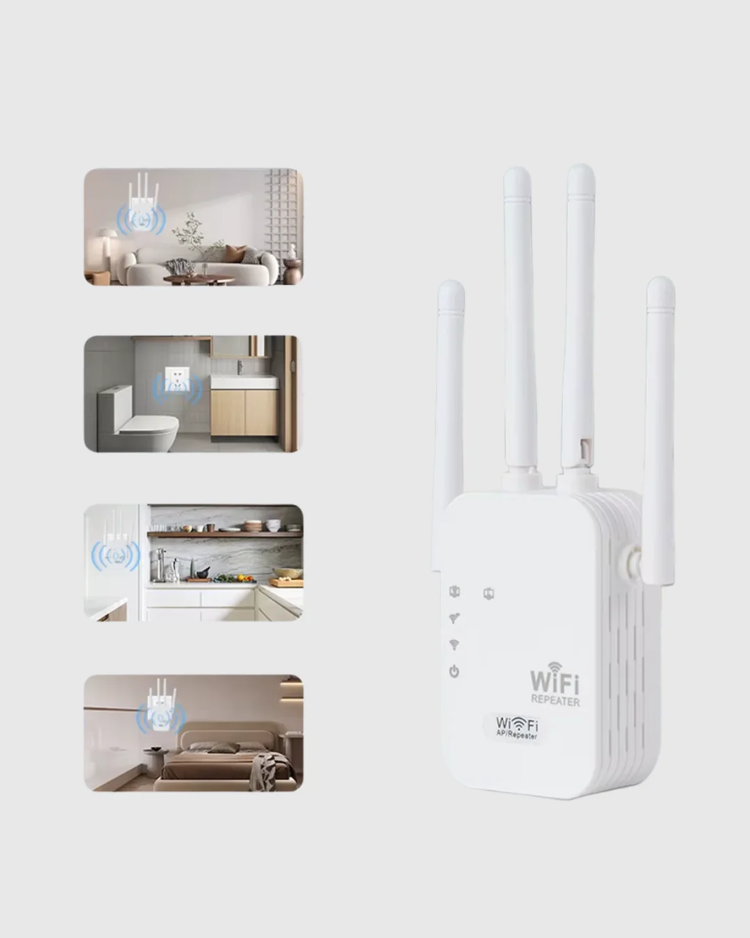 50 Cihaz Destekli 300Mbps Kablosuz Sinyal Güçlendirici RJ45 Kablolu Kullanım