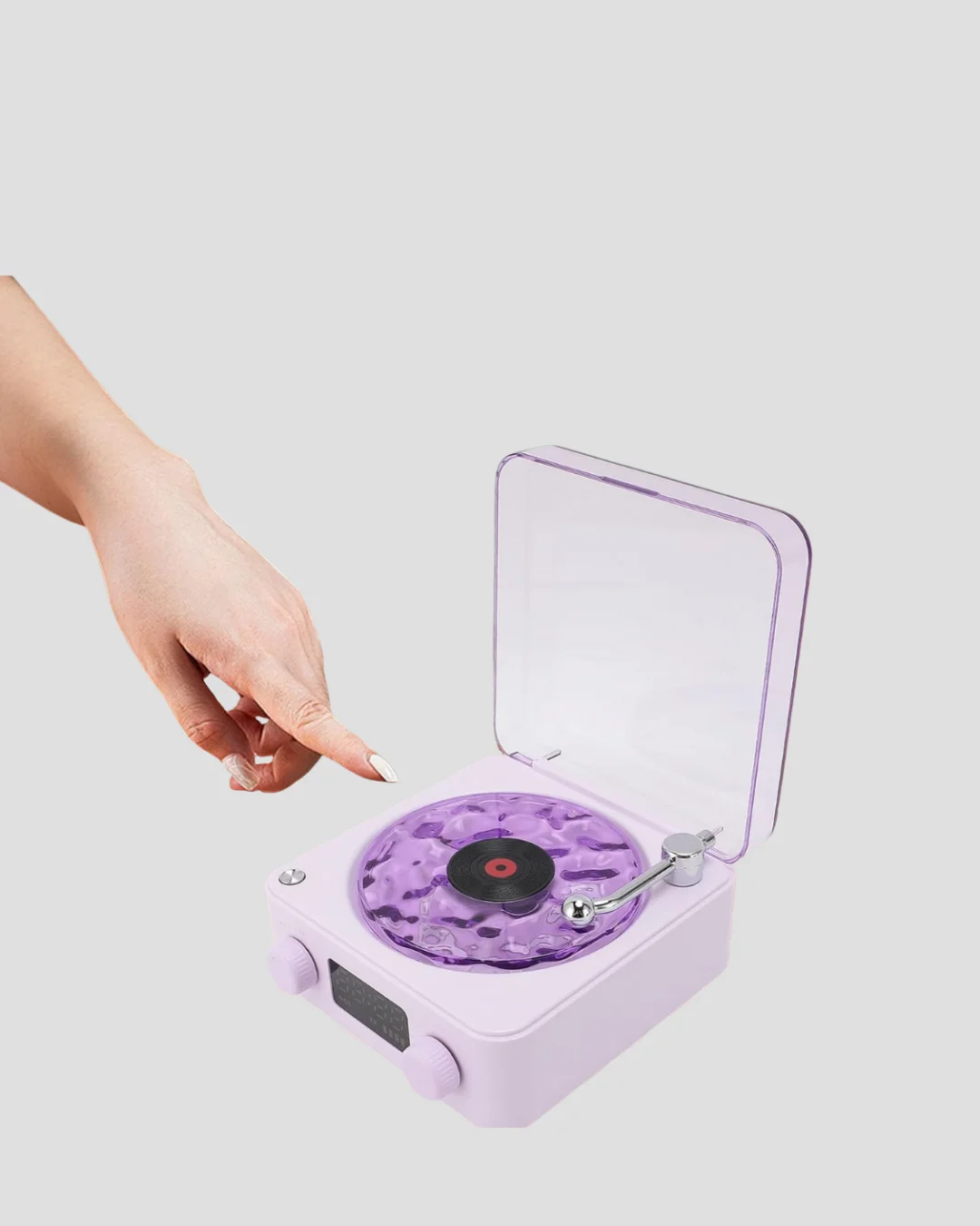 Projektör Işıklı Retro Hoparlör Bluetooth AUX USB Hafıza Kartlı 360° Sesli Şarjlı