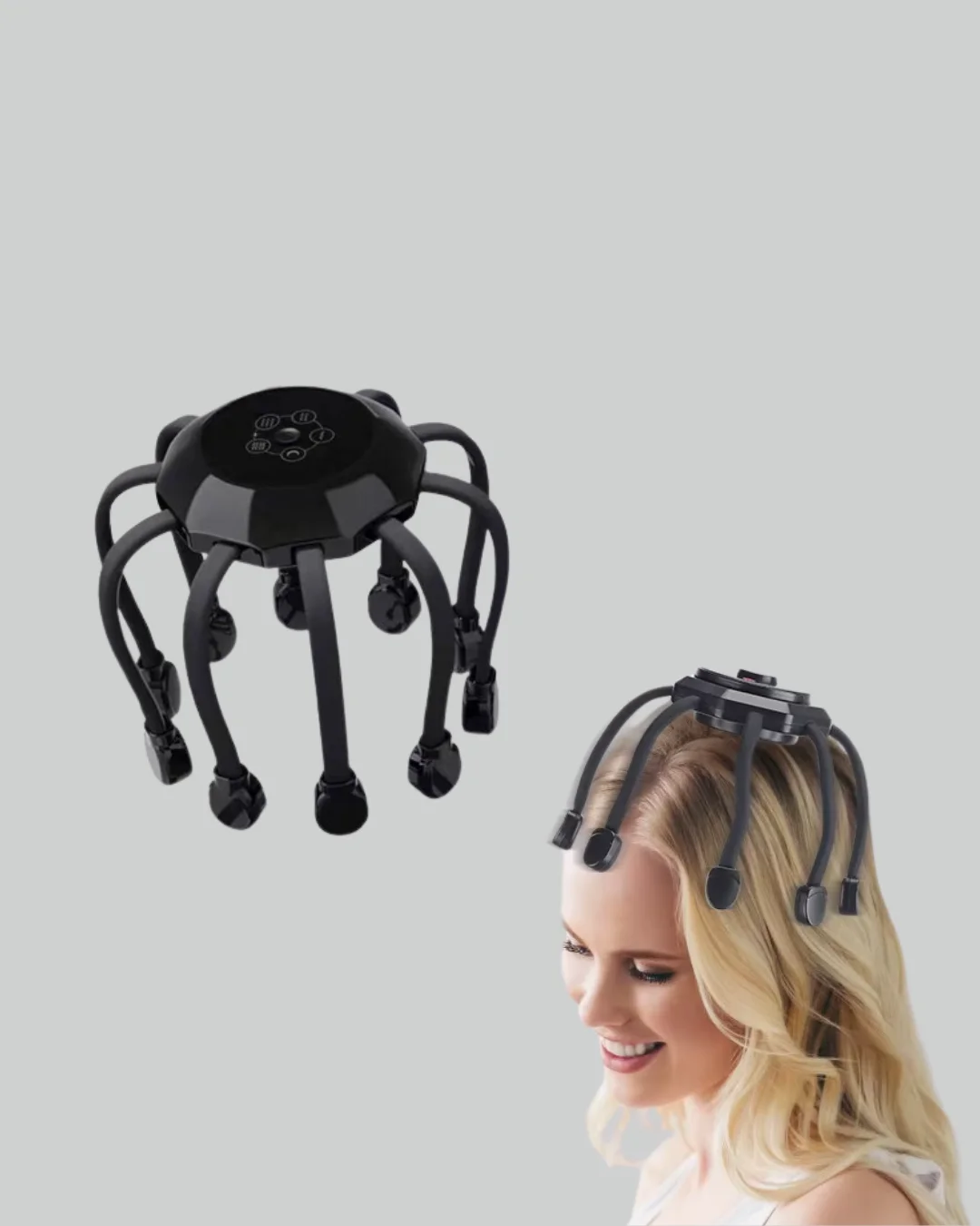 Taşınabilir Kafa Masaj Cihazı Eller Serbest 360° Profesyonel Masaj