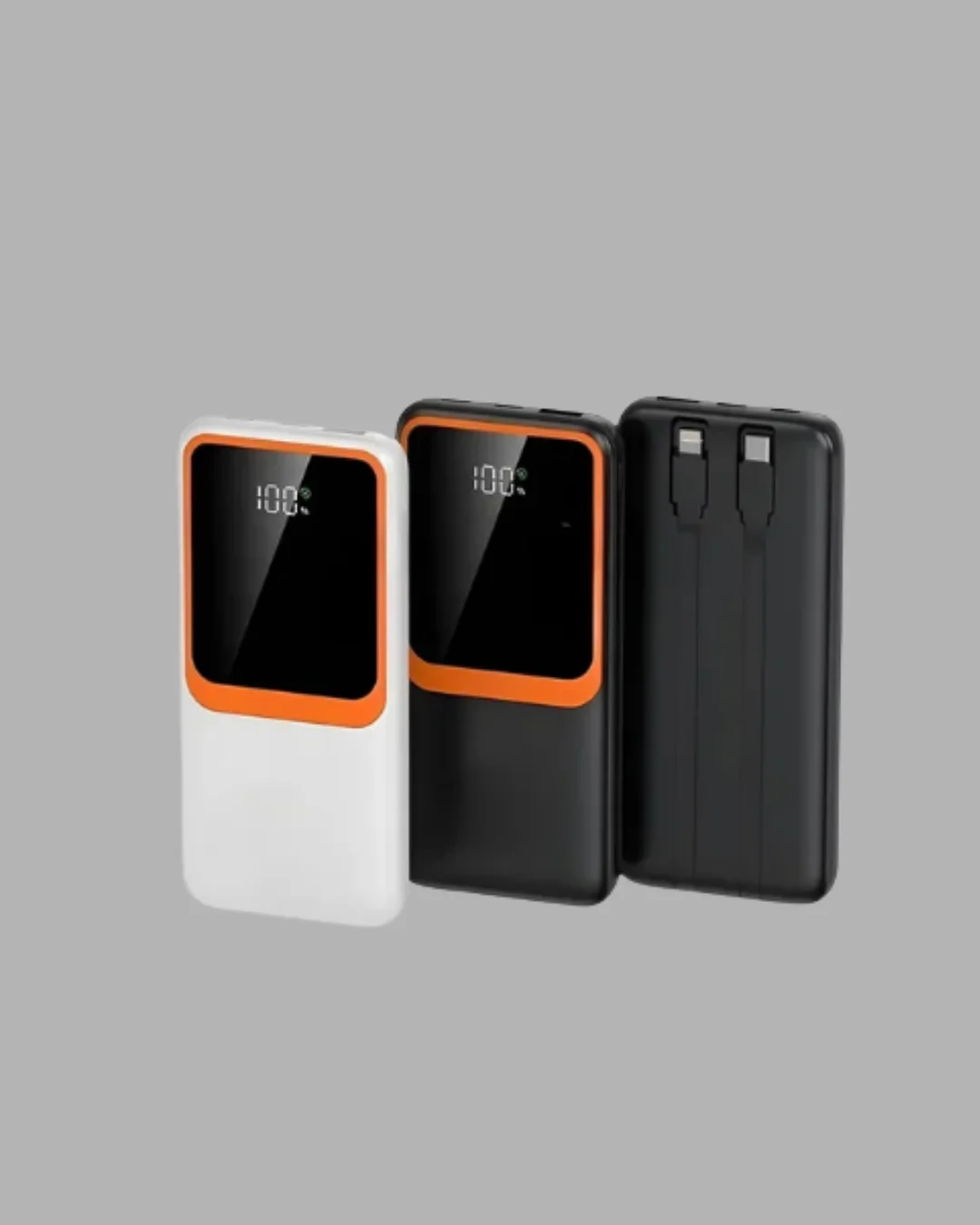 Taşınabilir 10000 mAh Powerbank Dijital Göstergeli, Type-C ve USB Çıkışlı
