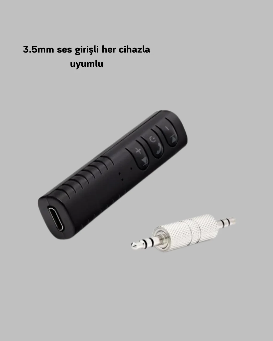 Bluetooth 4.1 Müzik Alıcısı 3.5mm Aux Girişli Mini Kablosuz Adaptör