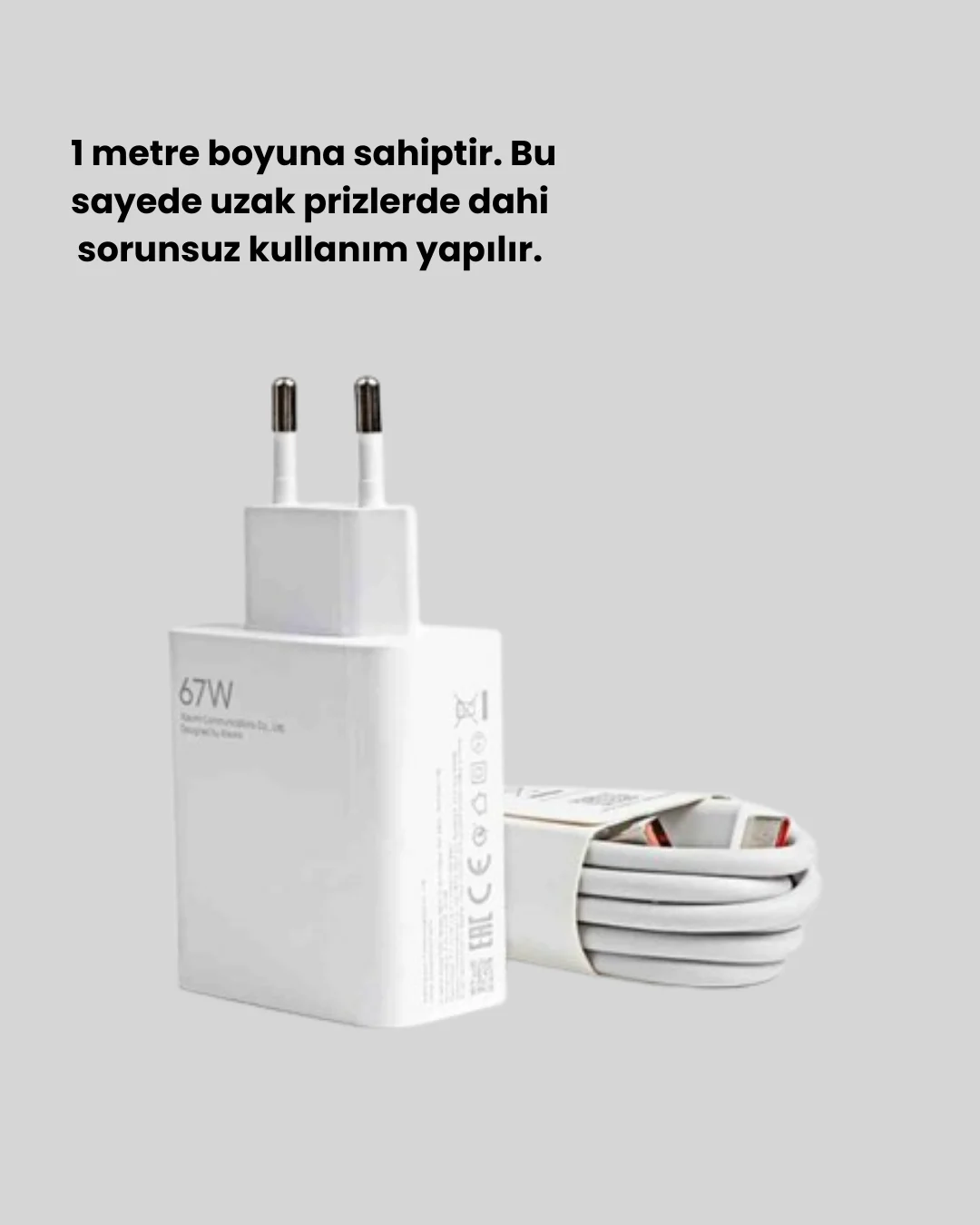 67 Watt Güçlü Şarj Aleti Samsung S23 Ultra S24 Uyumlu