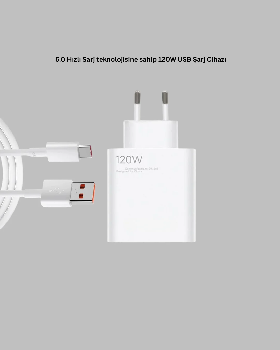 120 Watt Type C Hızlı Şarj Cihazı Oppo Reno 4 5 6 Uyumlu