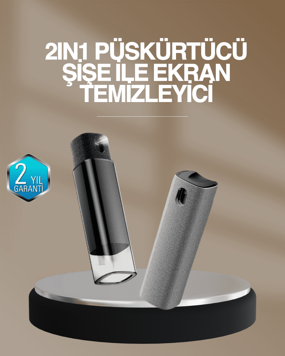 Ekran Temizleyici Sis ve Mikrofiber Bez Anti Statik Yağ Çözücü Set