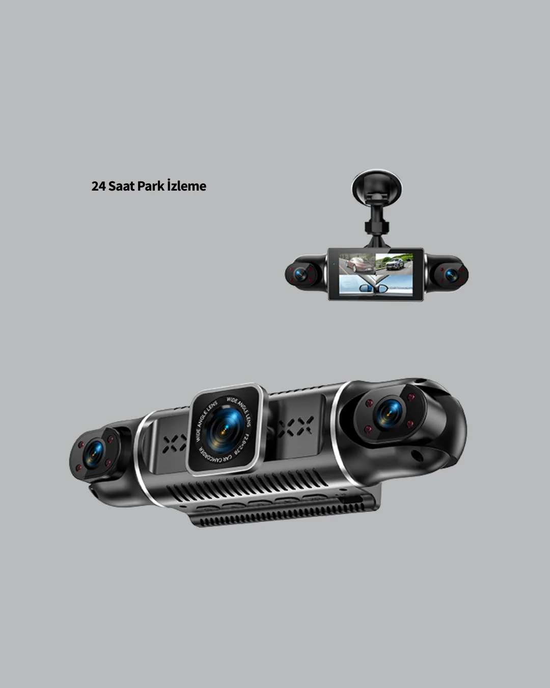 4 Kameralı Araç İçi Kamera 1080P GPS Takip WiFi Gece Görüşlü