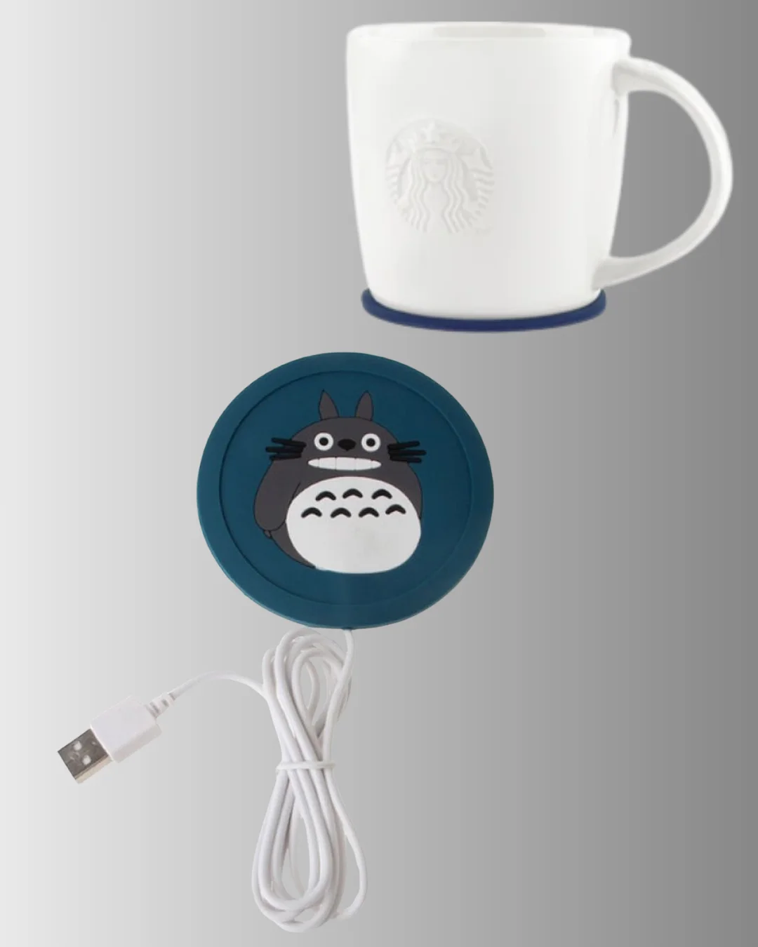 USB Isıtmalı Bardak Altlığı 60° Isı Koruma Silikon Isı Matı