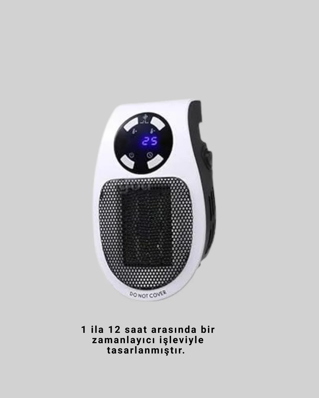 LED Ekranlı Ayarlanabilir Sıcaklık Mini Priz Isıtıcı Sessiz