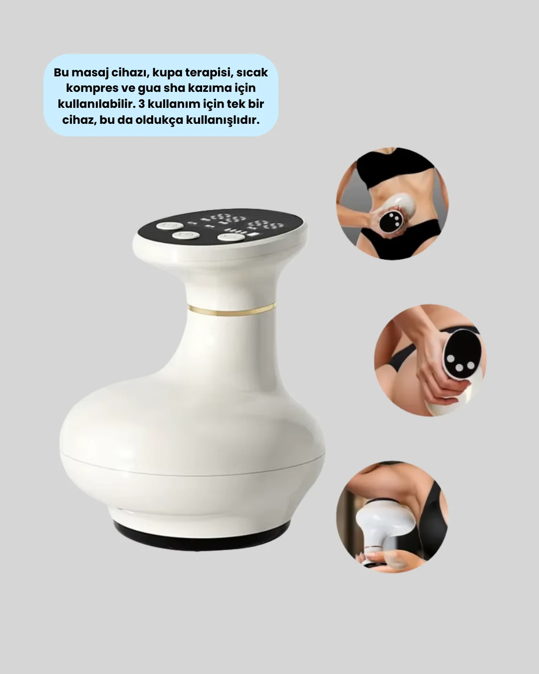 Ev Tipi 3’ü 1 Arada Masaj Cihazı Sıkılaştırıcı ve Rahatlatıcı