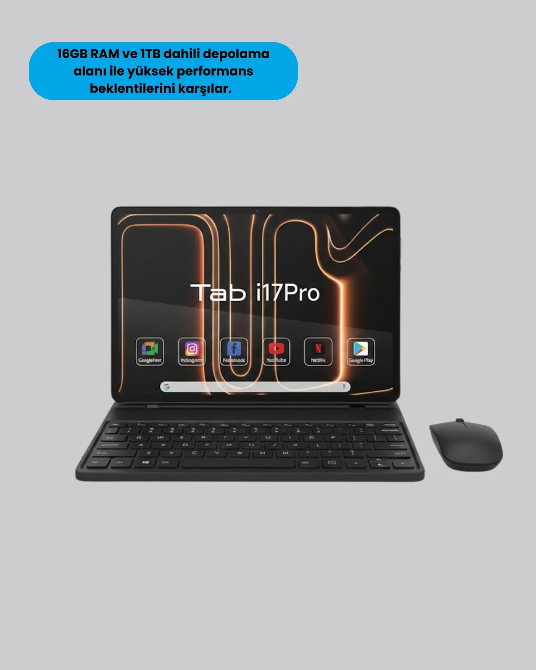 10.1 İnç IPS Ekranlı Android Tablet Bilgisayar Seti