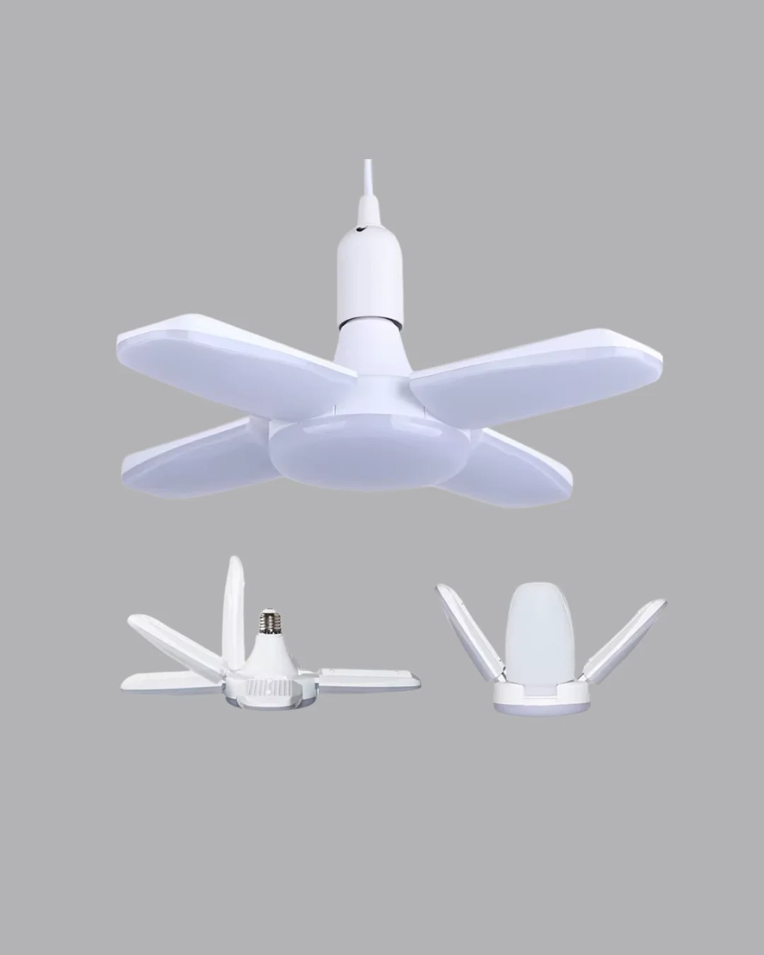 Tasarruflu Pervane LED Ampül 4 Kollu 60 Watt Geniş Alan Aydınlatma