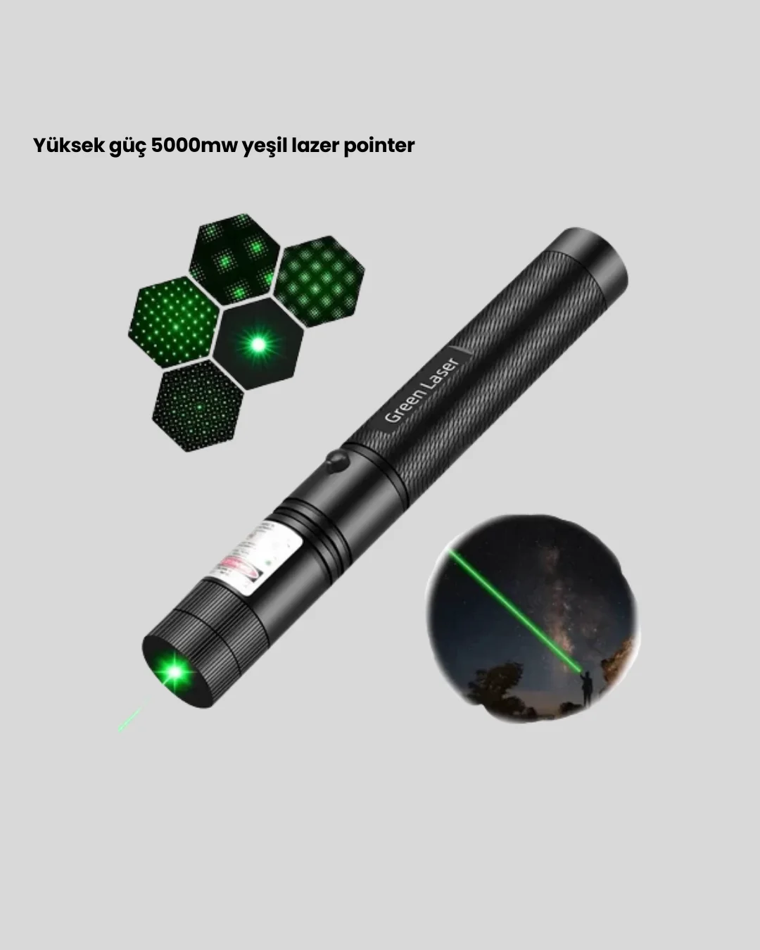 Avcılık ve Doğa Sporları İçin Güçlü Yeşil Lazer