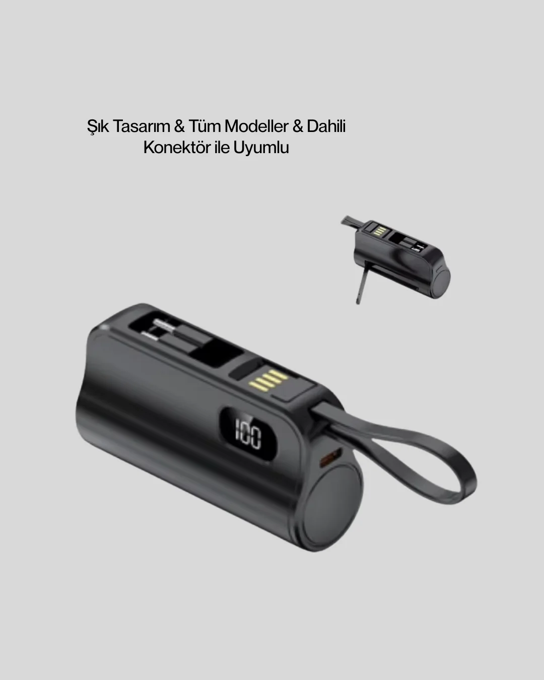 PD 20W Hızlı Şarjlı Kablolu Kablosuz Kullanım Powerbank