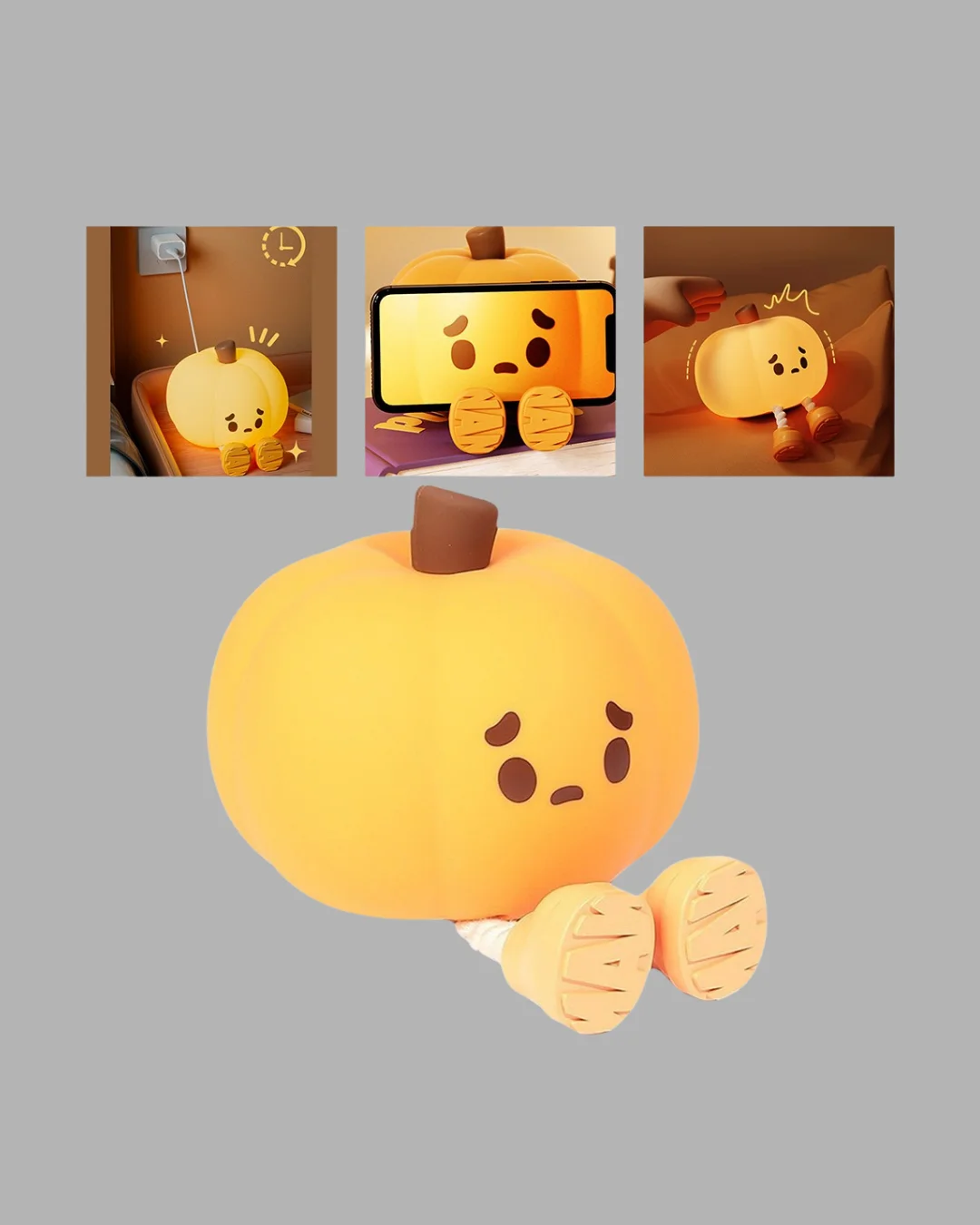 Şarjlı Pumpkin LED Masa Lambası Zamanlayıcılı Dokunmatik Yeni Nesil