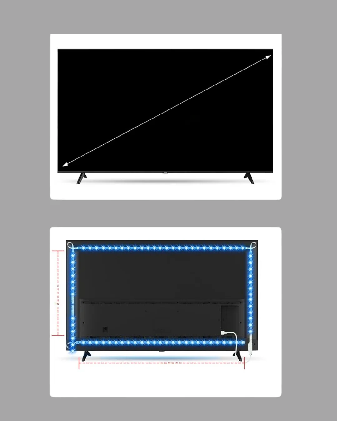 Müzikle Senkronize LED Şerit TV Aydınlatma