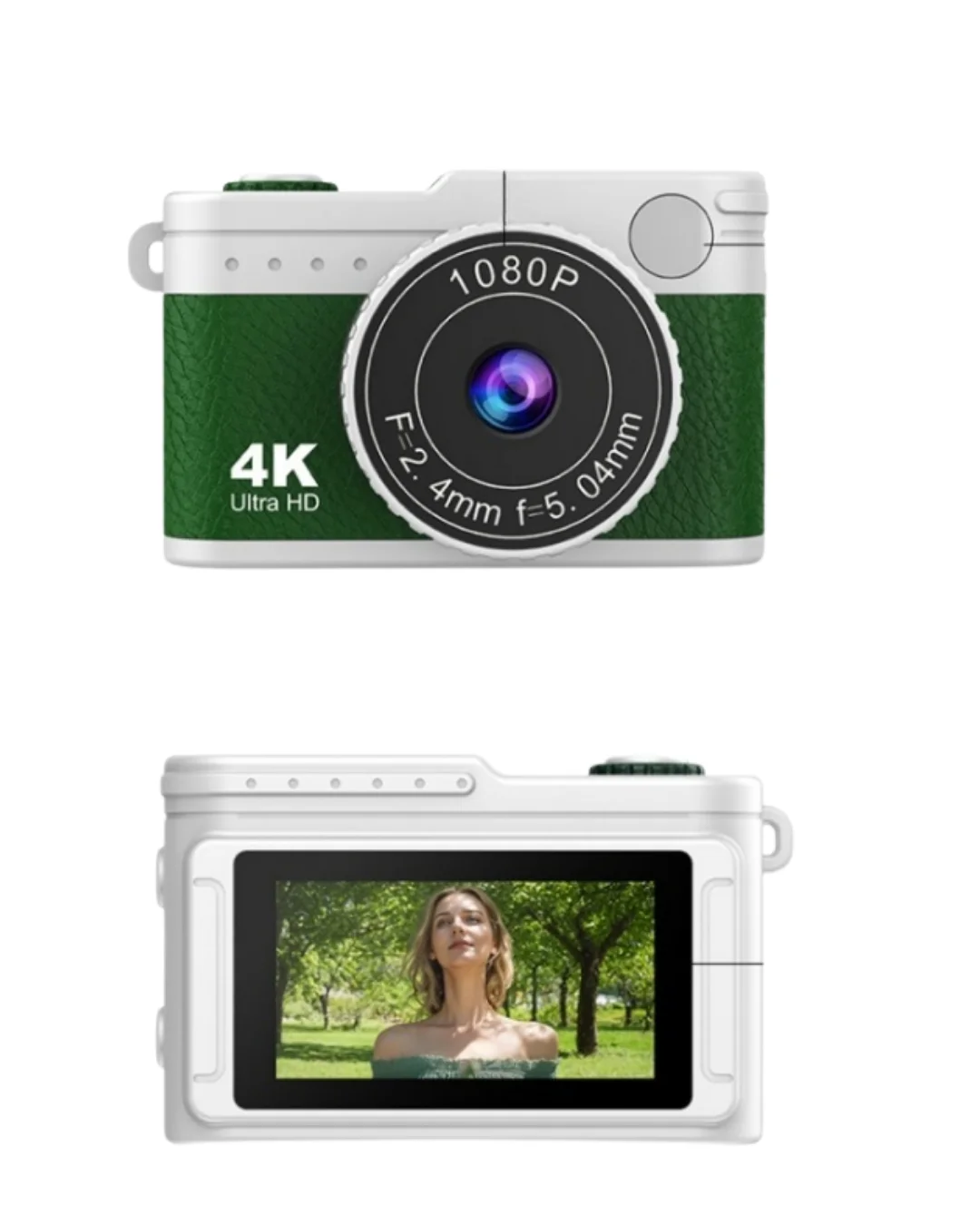 Retro Tasarımlı 1080P HD Mini Dijital Kamera IPS Ekranlı Taşınabilir Kamera