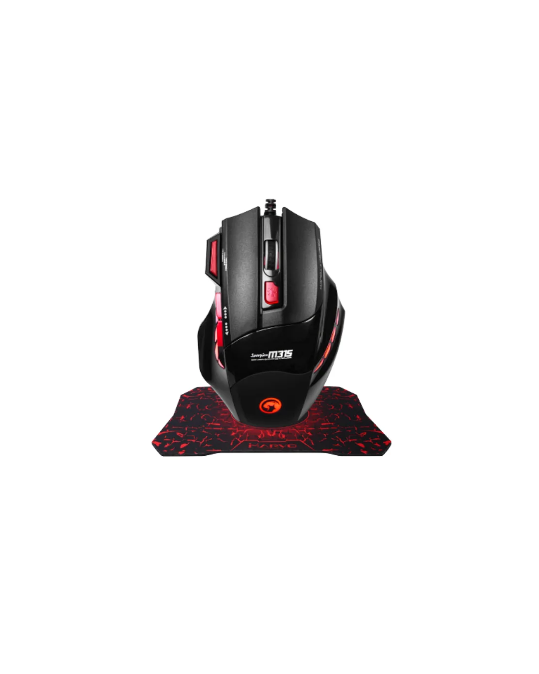 Gaming Mouse Mousepad Seti 3 DPI Ayarı ve LED Işıklı Ergonomik Yapı