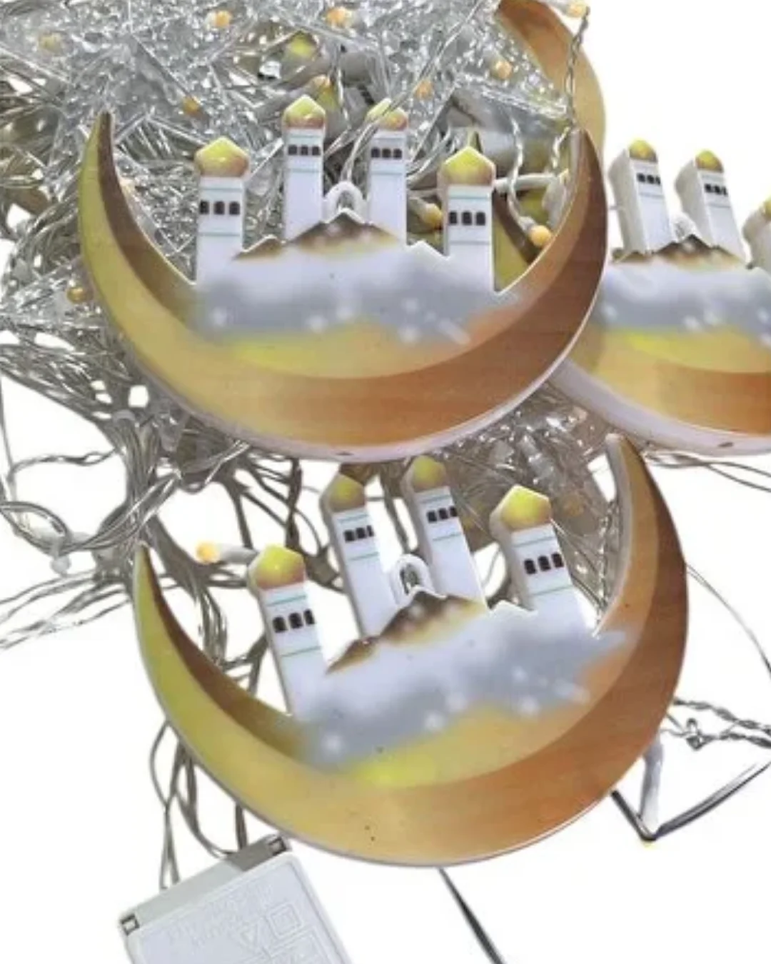 Hilal Yıldız LED Ramazan Işığı 3 Metre Dekoratif Perde Aydınlatması