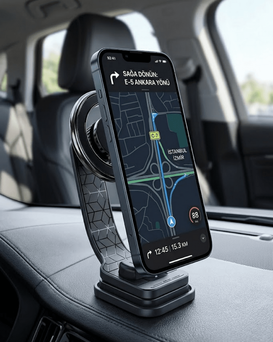 Manyetik Araç Telefon Standı Katlanabilir Telefon Tutucu