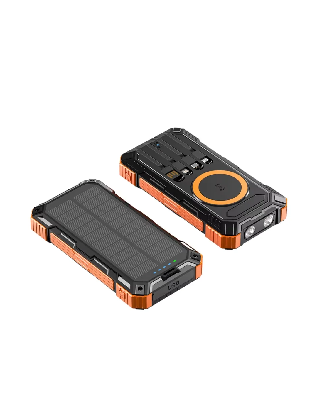 Güneş Enerjili Powerbank 20000 mAh Kablosuz ve Hızlı Şarj Destekli Taşınabilir Şarj Cihazı