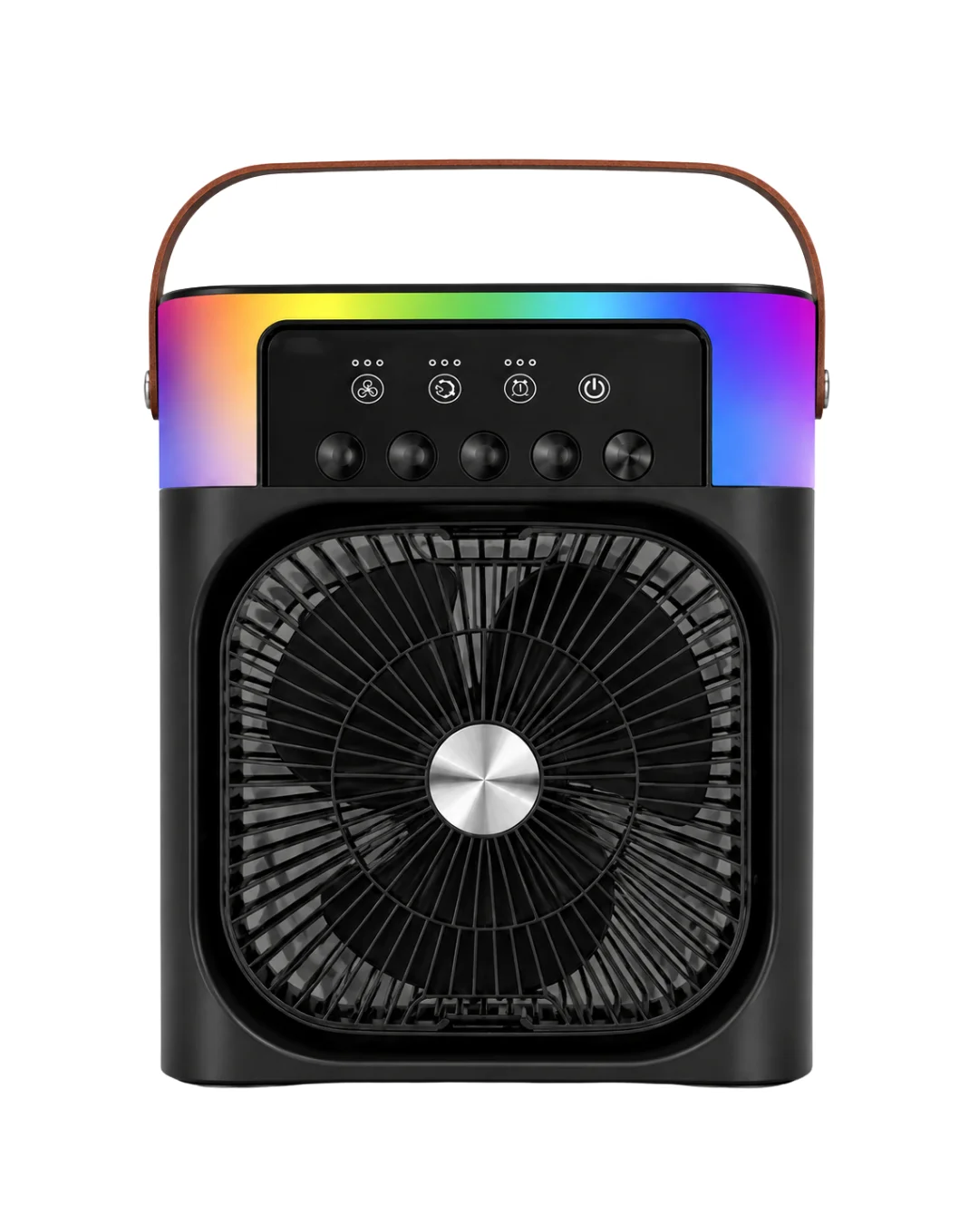 Mini Klima Fan Buharlı Soğutucu RGB Led Işıklı Taşınabilir Masaüstü Fan