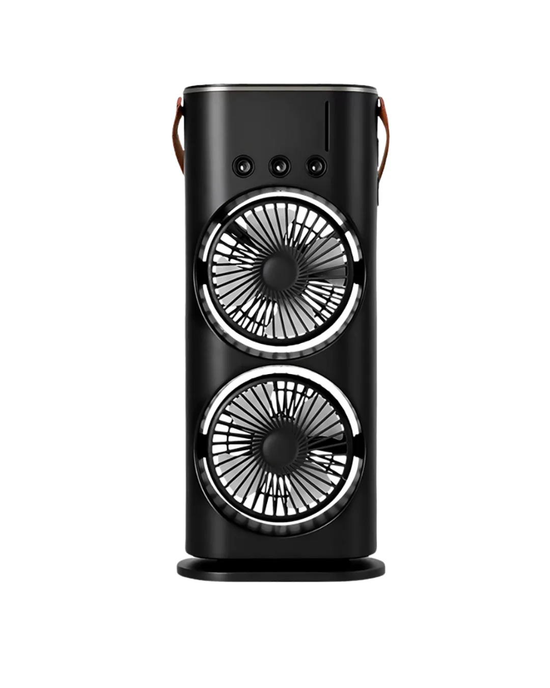 RGB Işıklı Spreyli Masa Fanı Çift Motorlu Güçlü Üflemeli Taşınabilir Fan