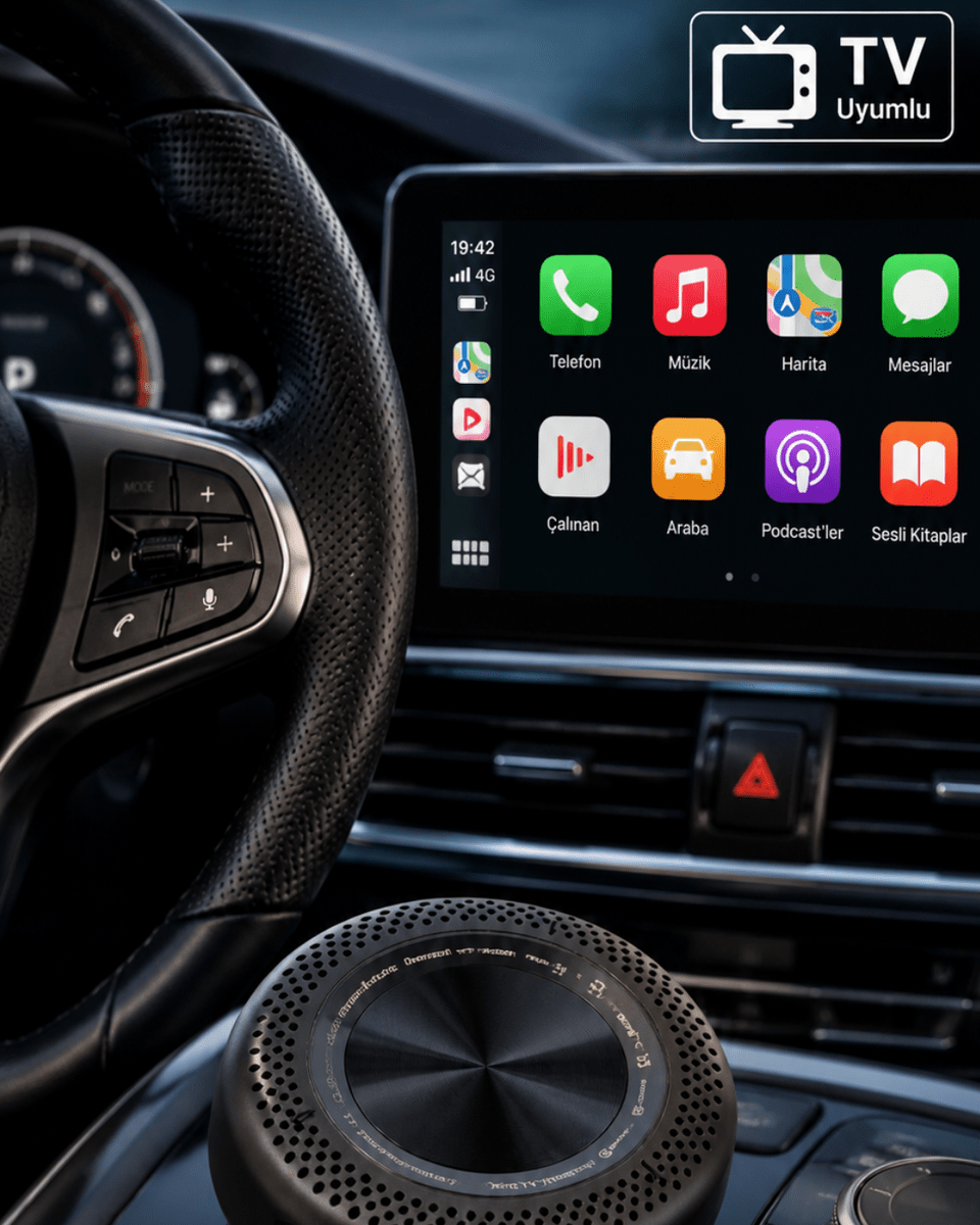 Sim Kart Takılabilen CarPlay Android Auto TV Stick 4G Destekli Medya Kutusu