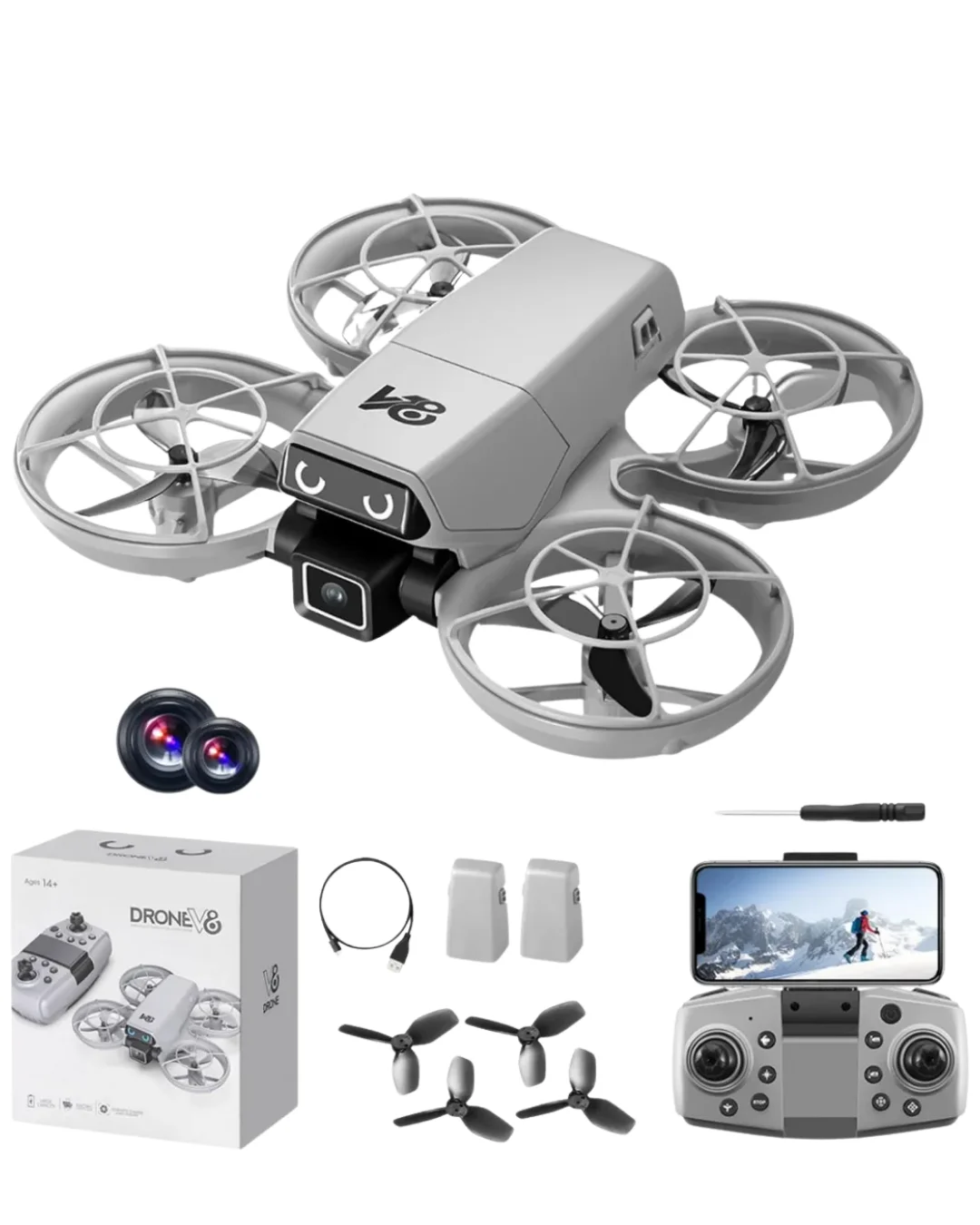 APP Kontrollü Kameralı Mini Drone Headless Mod Özellikli