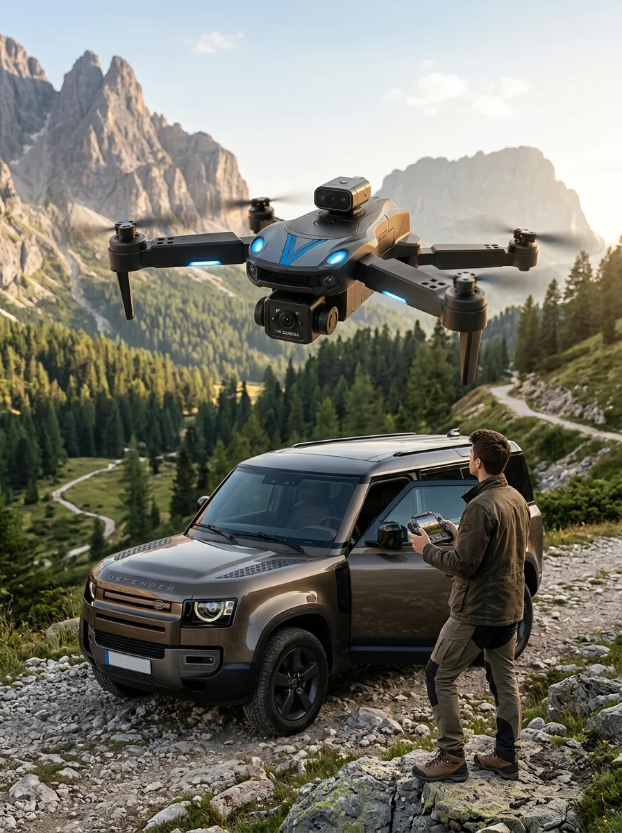 Uzaktan Kumandalı Çift Kameralı Hobi ve Fotoğraf Drone'u