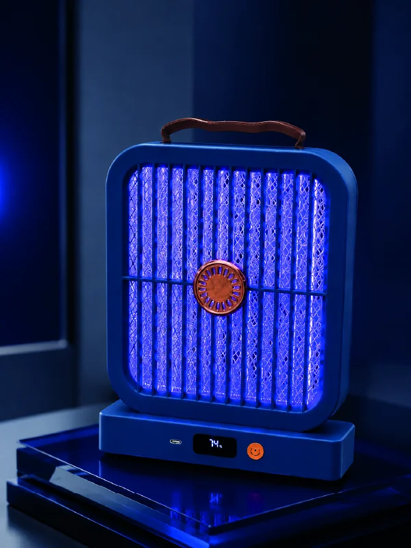 Elektrikli Sinek Öldürücü 365NM UV Işıklı Masaüstü Cihaz Mavi Renk