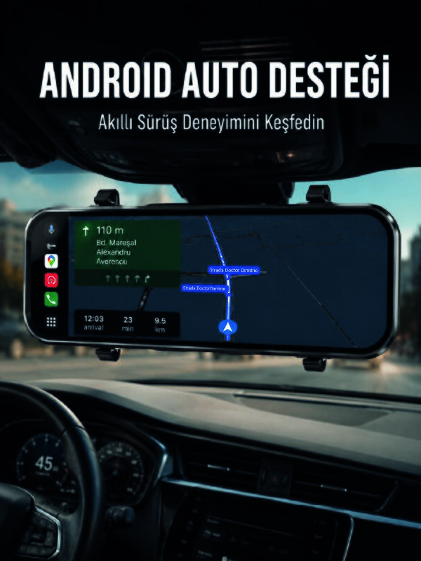 Dokunmatik Ayna Carplay Araç Kamera Ekranı Ön Arka Kayıt Destekli