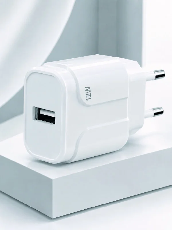 USB Girişli 12W Şarj Adaptörü Kompakt Telefon Şarj Cihazı