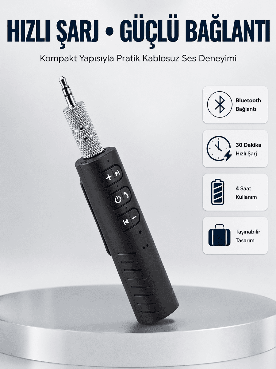 Bluetooth Destekli Ses Alıcısı – Eski Cihazlarınıza Yenilik Katın
