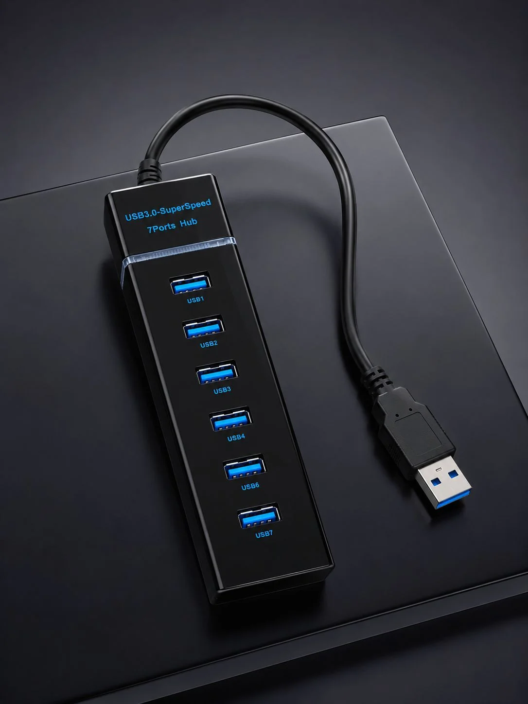 USB 3.0 Çoklayıcı 7 Port Yüksek Hızlı Veri Aktarım