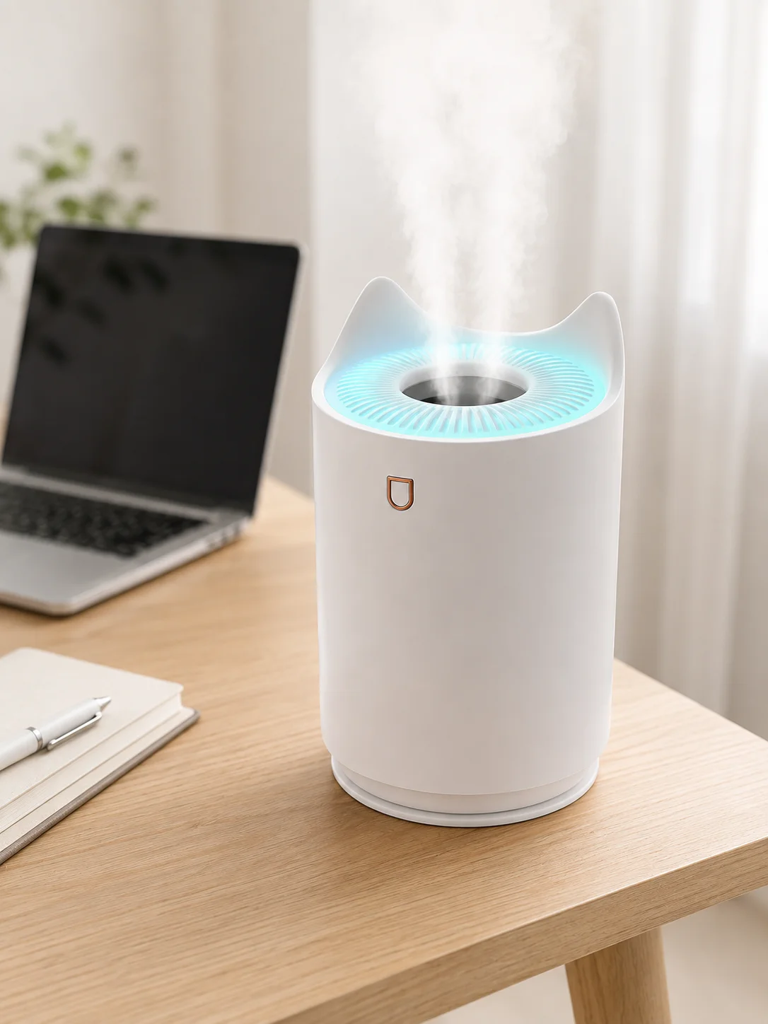 Oda Nemlendirici LED Işıklı Ultrasonik Buhar Makinesi Aroma Difüzör