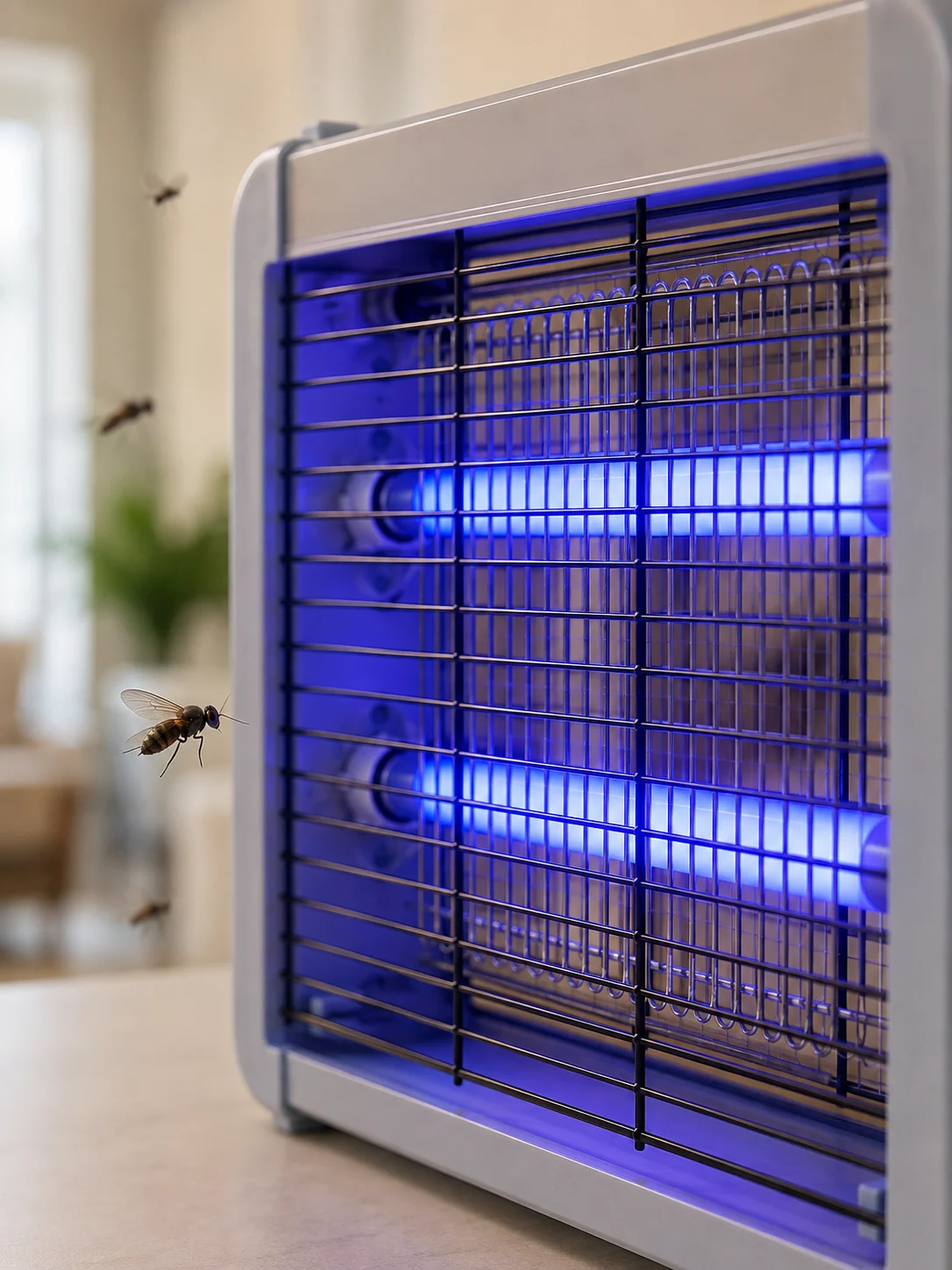 12W Elektrikli Sinek Öldürücü Çift UV Işıklı Asılabilir Böcek Öldürücü Lamba