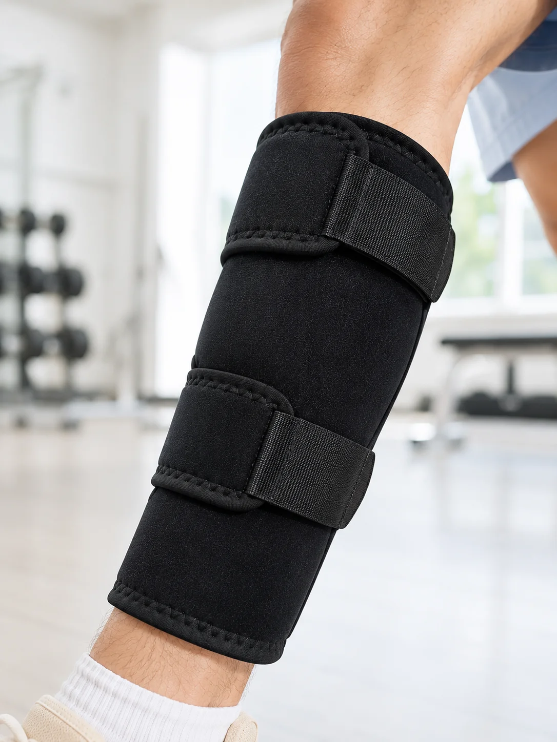 Ayarlanabilir Alt Baldırlık Baldır Destekliği Çift Bantlı Spor ve Günlük Kullanım