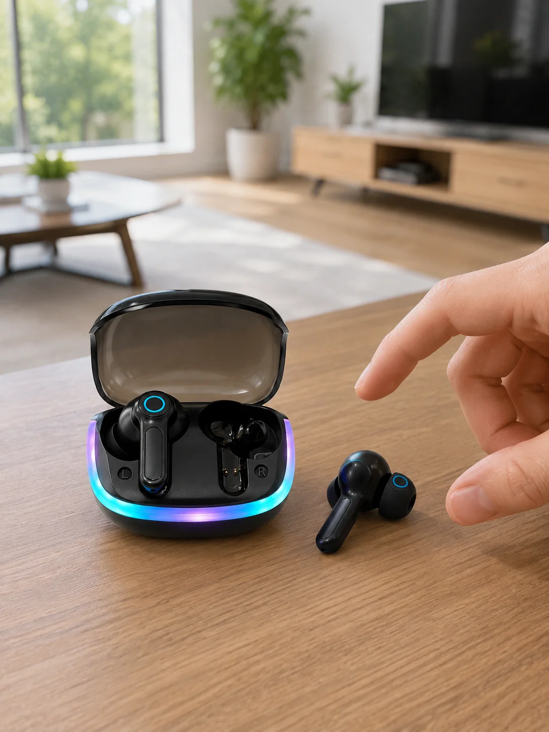 Bluetooth 5.4 Kablosuz KulaklıkQuad ENC Mikrofonlu TWS Kulaklık