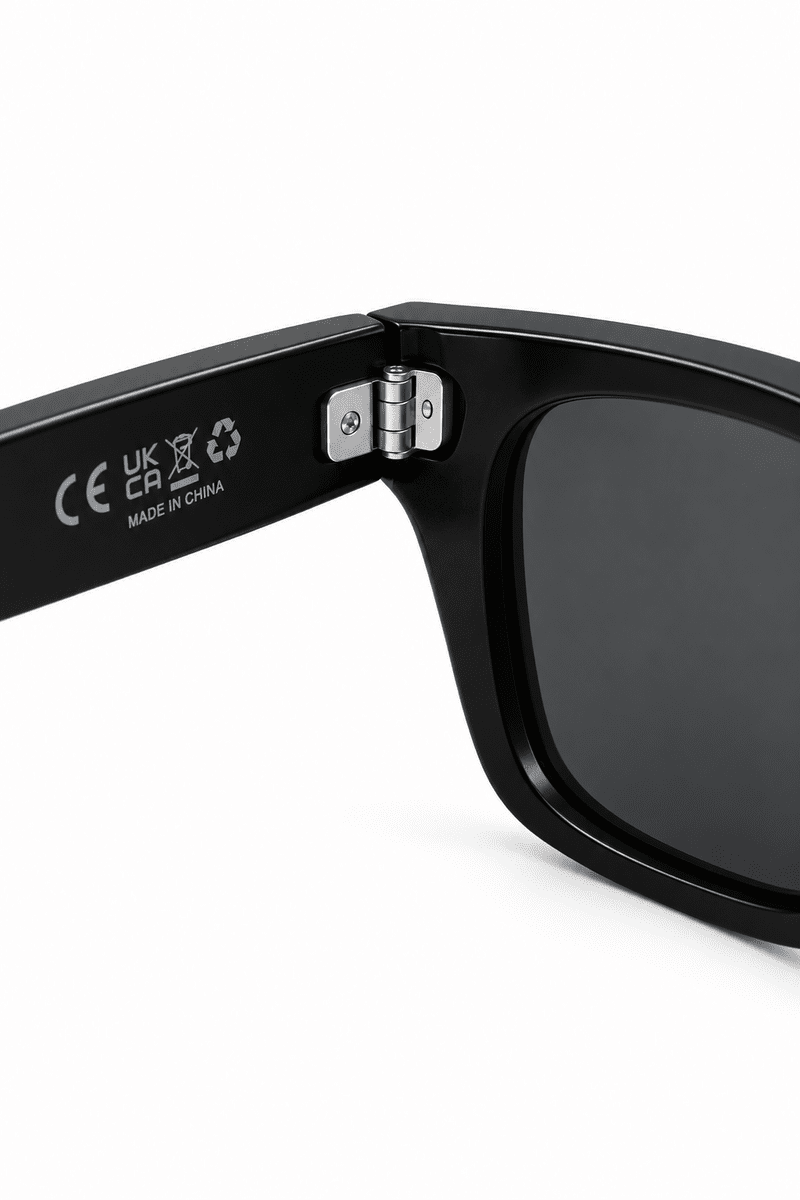 Kameralı Akıllı Gözlük Smart Glasses Güneş Gözlüğü Modern Siyah