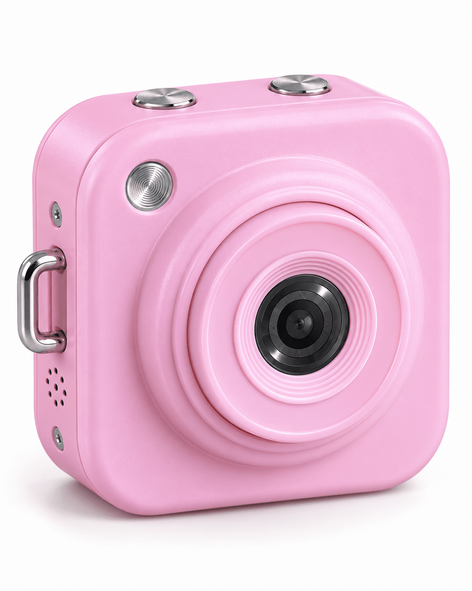 Pembe Renk 2,01 İnç Ekranlı Taşınabilir Mini Dijital Fotoğraf Makinesi