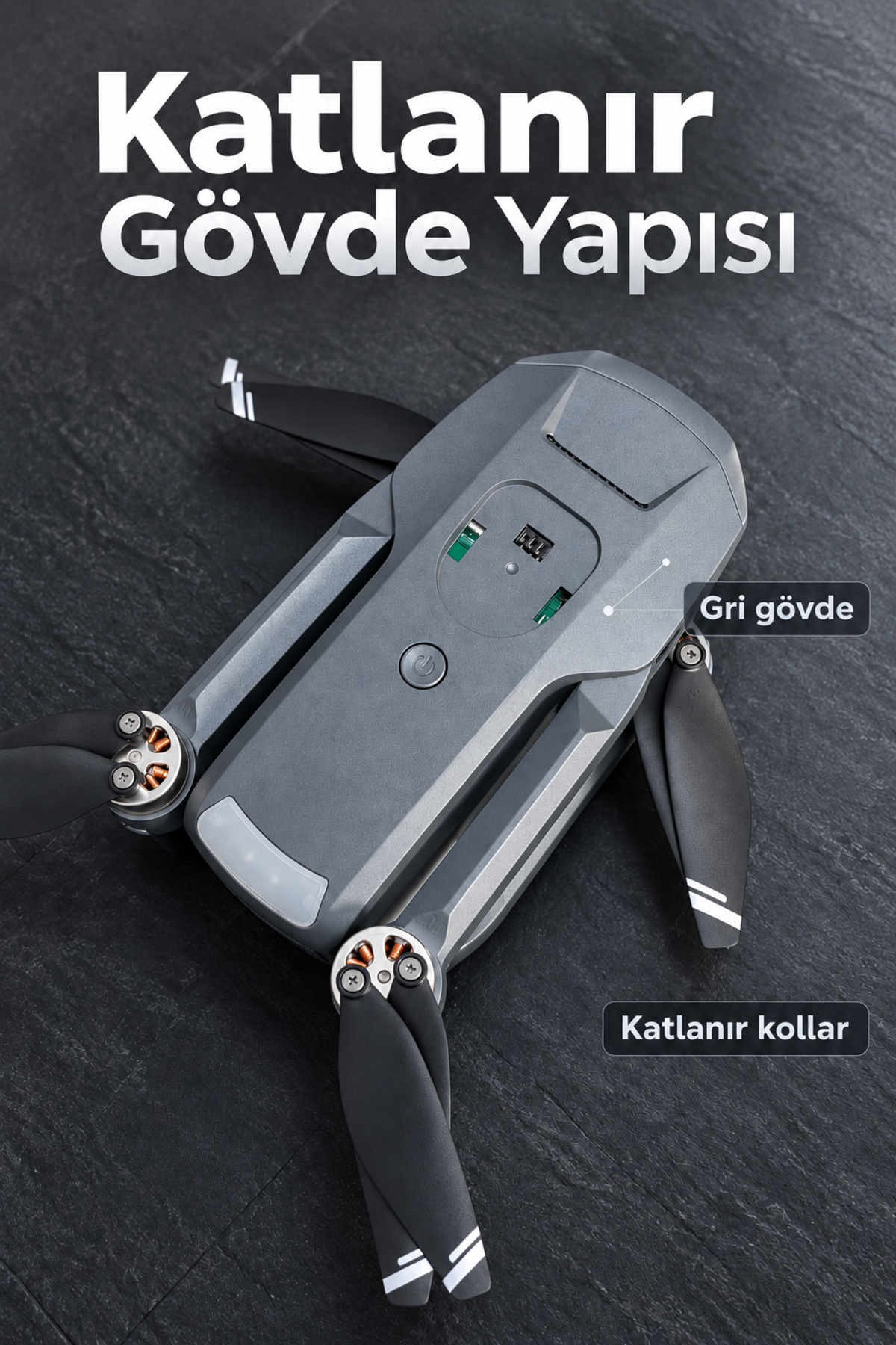 GPS Kameralı Drone Kumandadan Eve Dönüş Fonksiyonlu