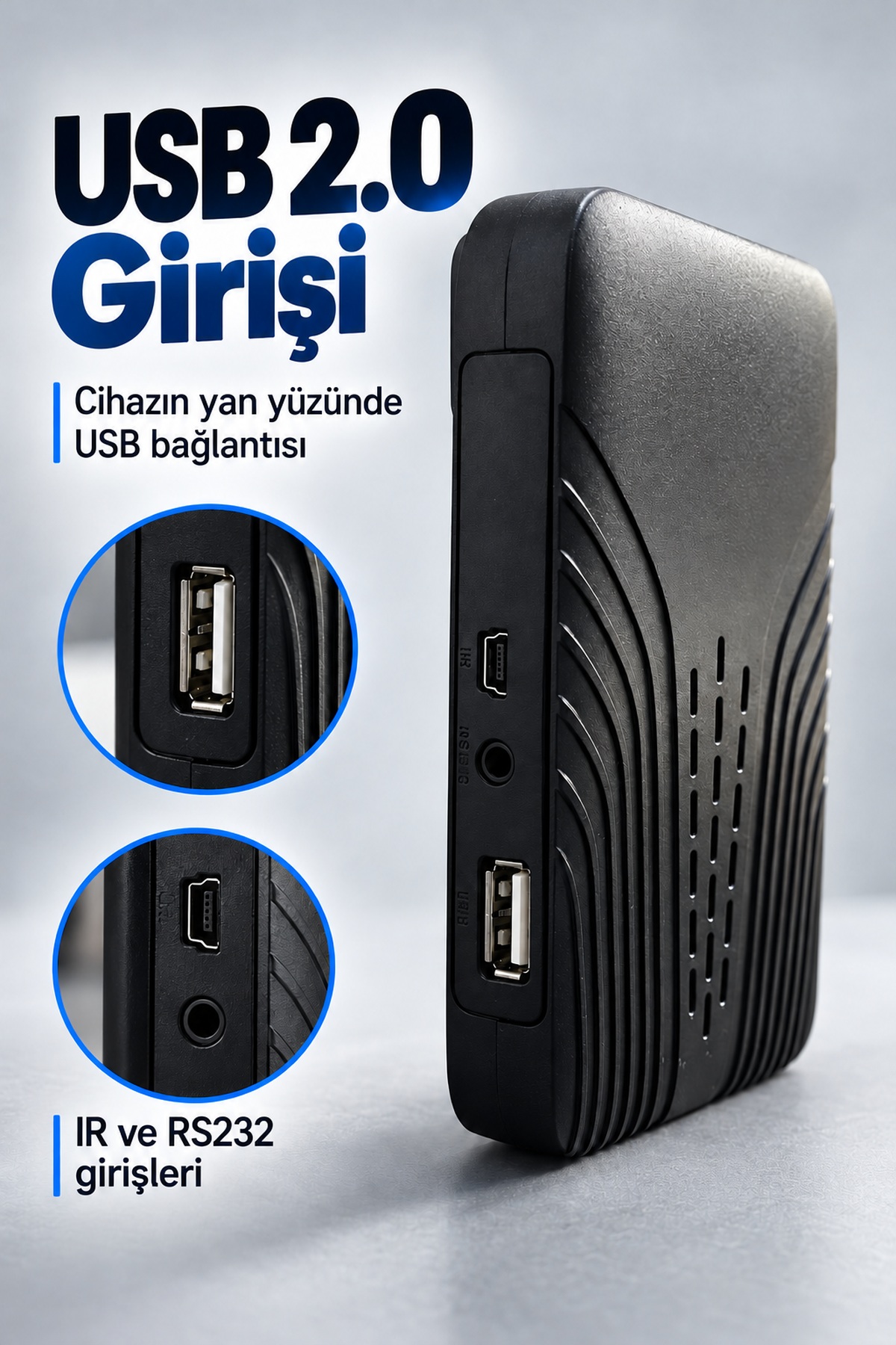 HD Uydu Alıcısı HDMI Bağlantılı Uzaktan Kumandalı