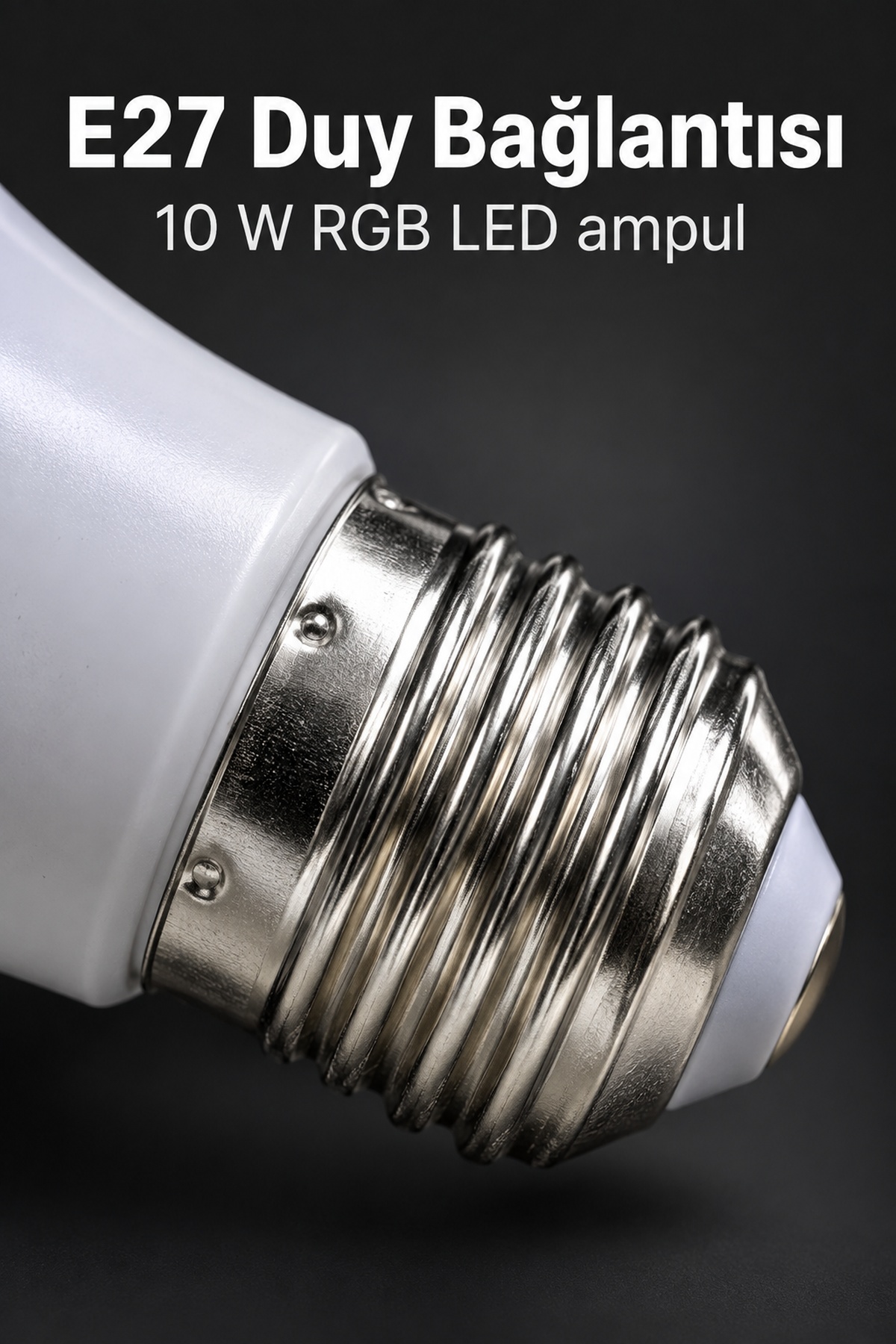 Renkli LED Ampul Kumandadan Beyaz Işık Seçimli